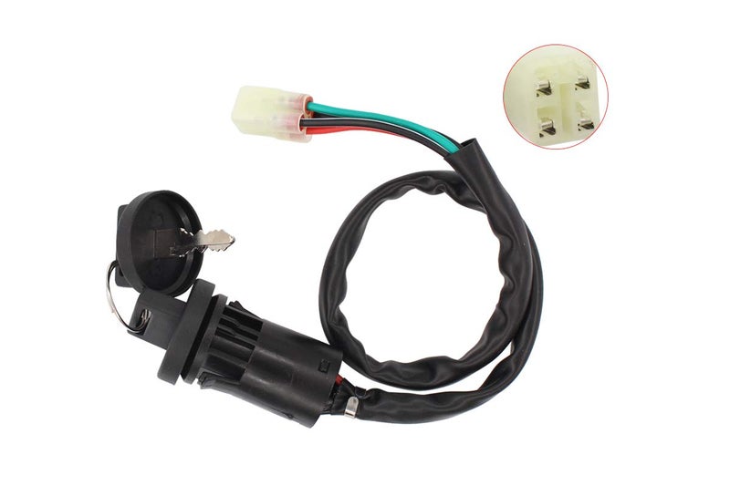 MOTOKU Ignition Switch w/Keys for Honda Sportrax 450 TRX450R 2x4 TRX450ER Electric Start TRX450R Kick Start - Image 2
